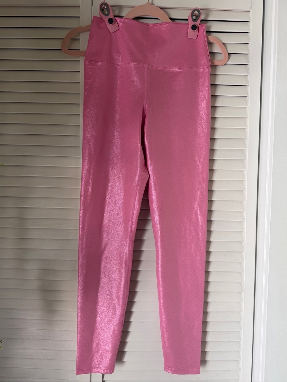 Beach Riot Shimmer Pink High-Waist Leggings